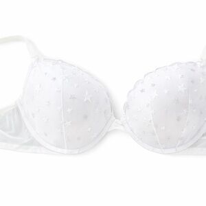 Victoria's Secret White Star-Embellished Bra